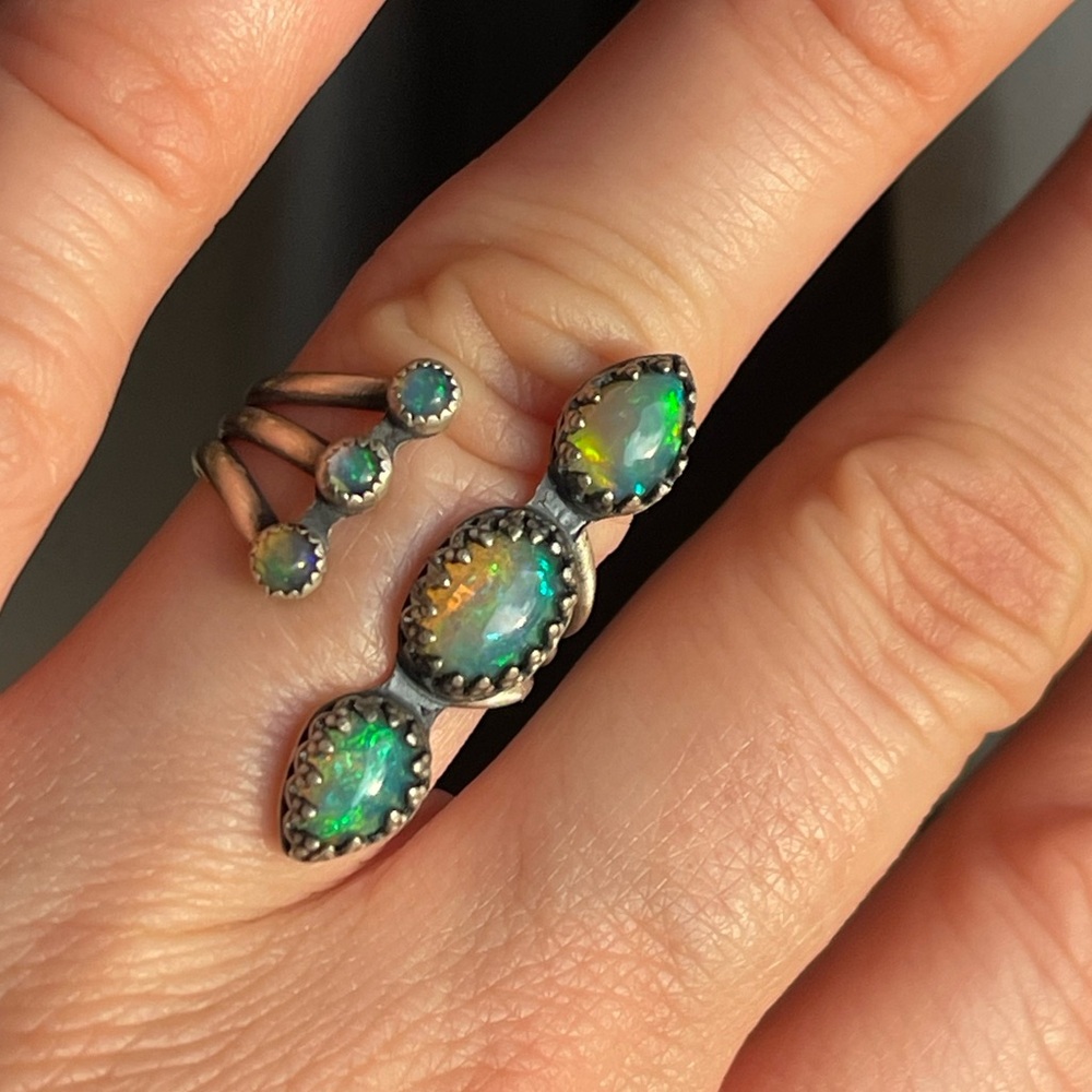 Drops Ethiopian Opal Ring